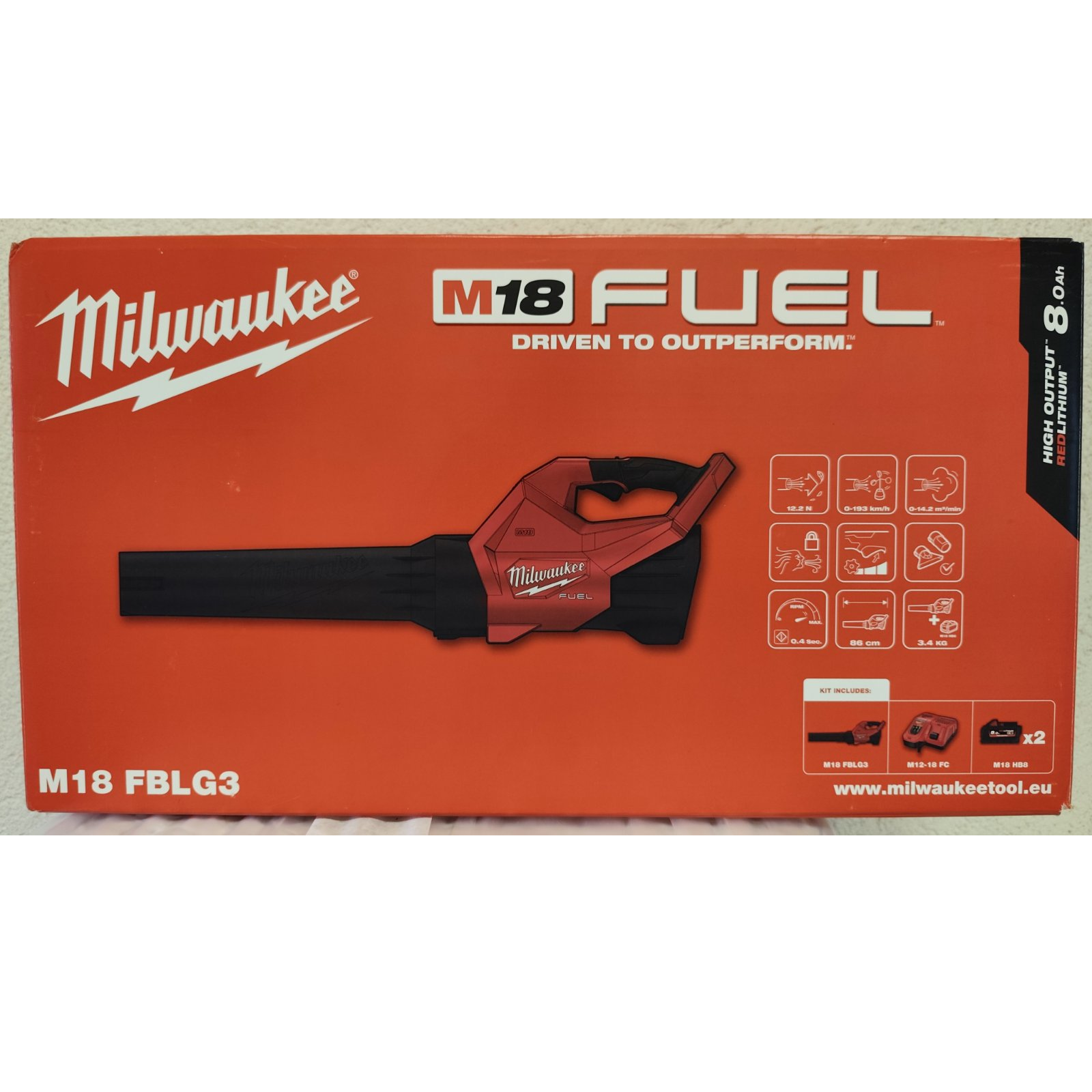 MILWAUKEE AKU PUHAČ ZRAKA M18FBLG3-0 4933493301
