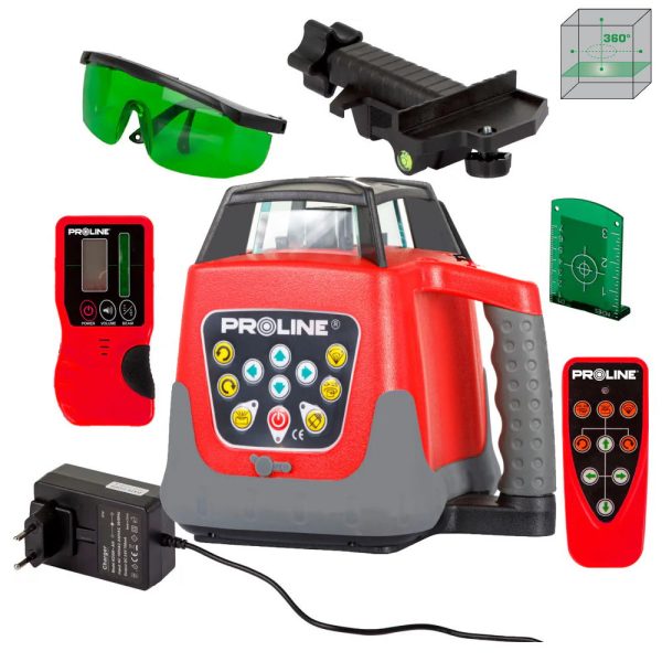 PROLINE 15612 ROTACIJSKI LASER 360 ZELENA TRAKA 500M - Slika 2
