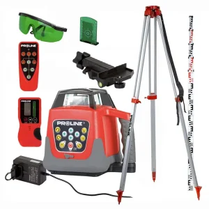 PROLINE 15612 ROTACIJSKI LASER 360 + TRONOŽAC 1,60M + TELESKOP 5M